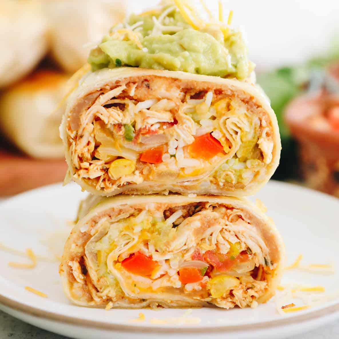 Pulled Chicken Burrito Recipe The Healthy Maven