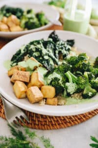 Green Goddess Tofu Bowls - The Healthy Maven