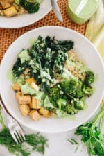 Green Goddess Tofu Bowls - The Healthy Maven